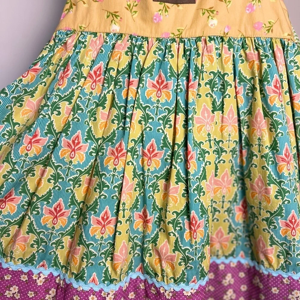 Matilda Jane bicycle and letter apron dress size 4